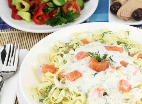 Tagliatelles au saumon fumé