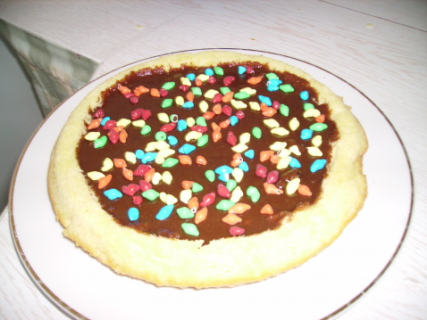 Gâteau au chocolat et Carambar fondant