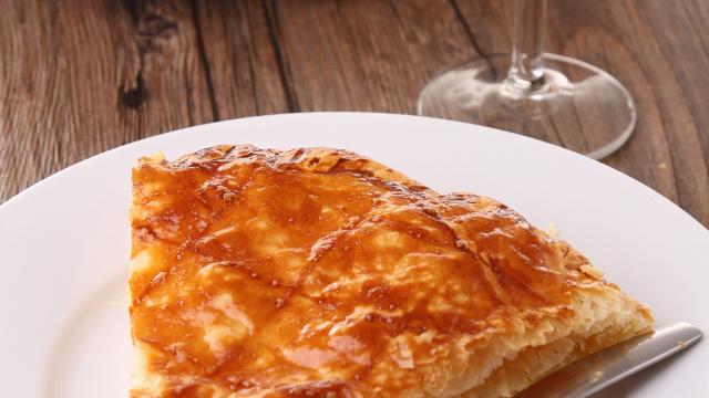 Galette des rois à la pomme rôtie