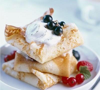 Crêpes aux fruits rouges