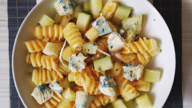 Salade de Fusilli Melon, Gorgonzola