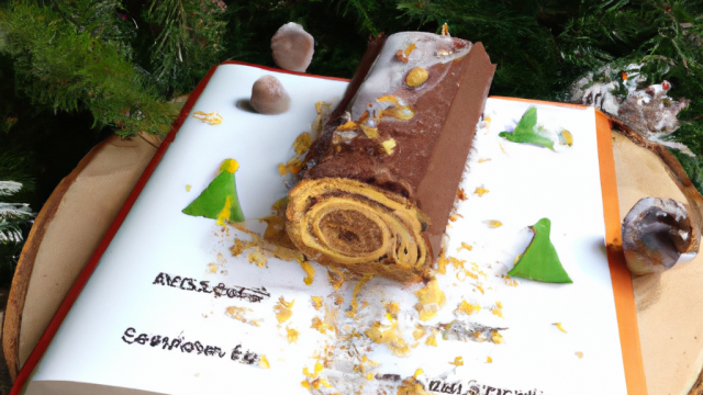 Bûche de Noël aux biscuits de Savoie