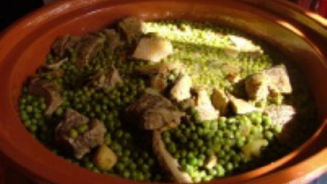 Tajine de veau aux petits pois