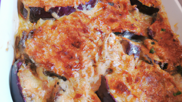 Gratin d'aubergine maigre