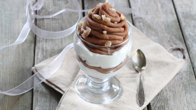 Mont blanc en verrine