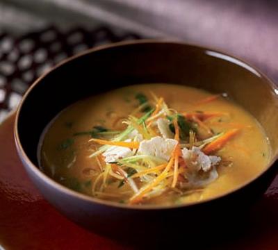 Soupe aux légumes croquants