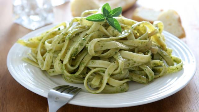 Tagliatelles à la crème à l'ail des ours