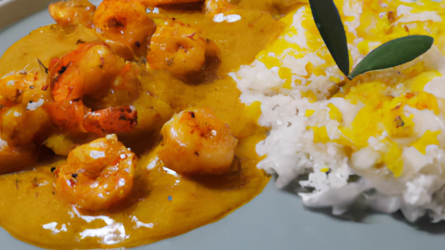 Riz aux crevettes et au curry