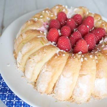 Charlotte framboises et citron vert