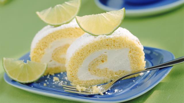 Biscuit roulé à la crème de citron