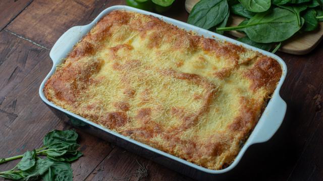 Cette recette va vous permettre de faire des lasagnes aux épinards avec de simples galettes bretonnes !