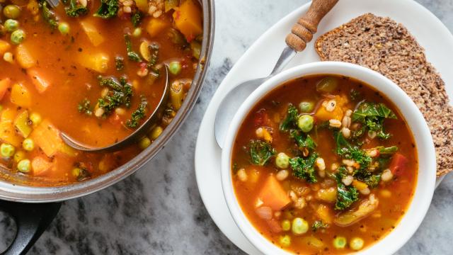 Minestrone au potiron