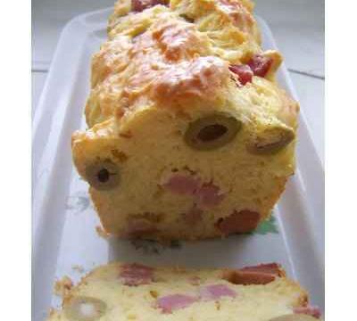 Cake jambon olive