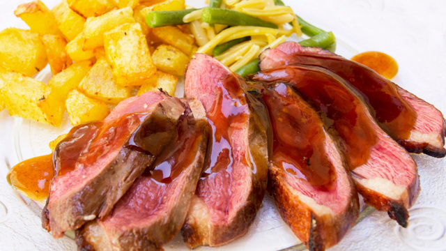 Recette Aiguillettes de canard au miel - 750g.com