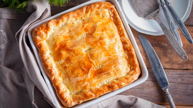 Tourte aux cèpes rapide