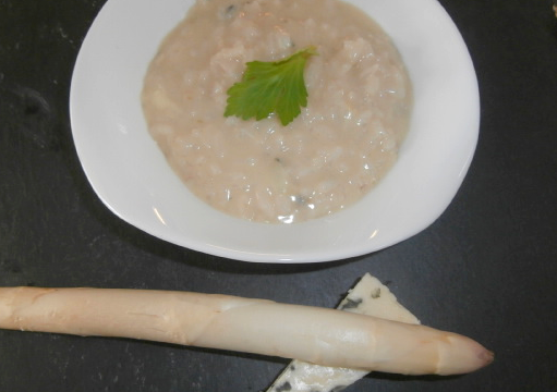 Risotto asperge roquefort Papillon