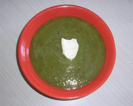 Soupe glacée de courgettes