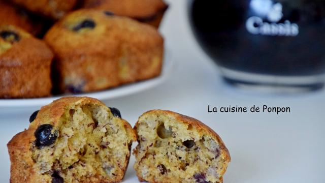 Muffin aux bananes et cassis