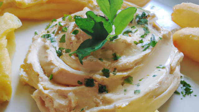 Houmous de patates douces à la féta