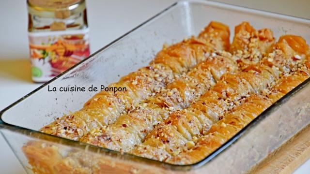 Baklava rolls aux amandes et miel du Maroc