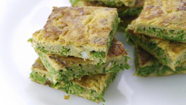 Tortilla aux épinards et champignons