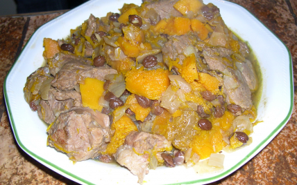 Tajine d'agneau au potimaron et épices