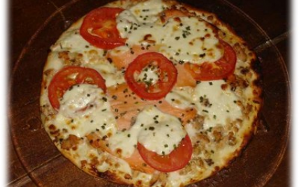 Pizza au saumon et Boursin