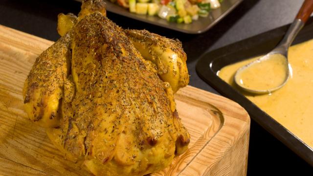 Poulet en croûte de Moutarde et herbes de Provence