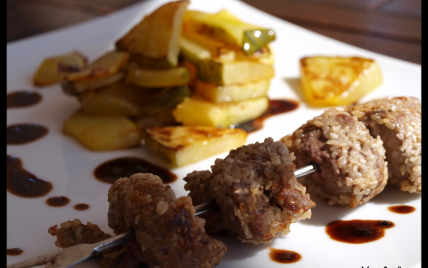 Brochettes croustillantes d'agneau faciles