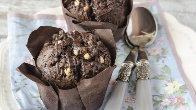 Muffins chocolat noisettes