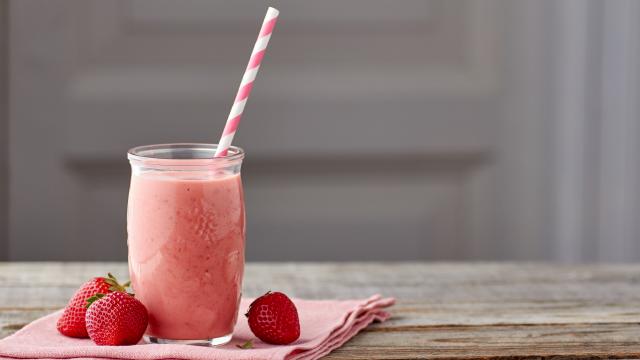 Smoothie fraises et fromage blanc