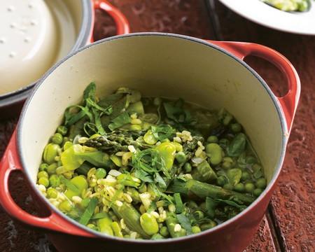 Daube printanière aux perles vertes