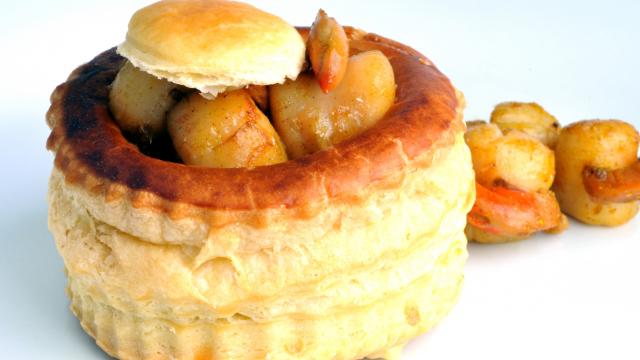 Bouchées à la reine aux coquilles Saint Jacques