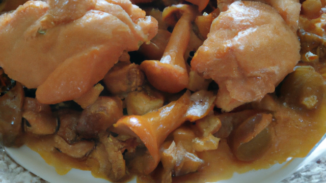 Cuisses de poulet aux girolles