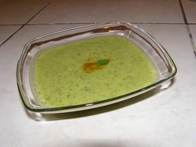 Velouté de courgettes au curry