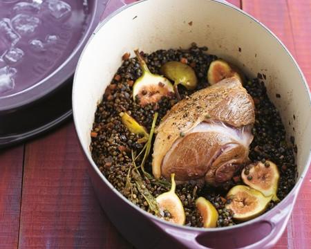 Gigot d'agneau aux lentilles