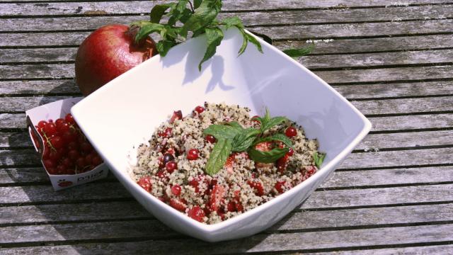 Salade de fruits express au quinoa