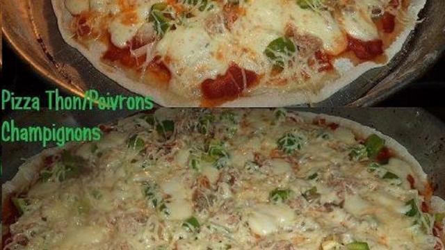 Pizza Thon/Poivrons/Champignons