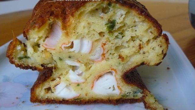 Cake au surimi et ciboulette