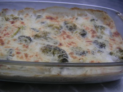 Brocoli gratiné à la bechamel