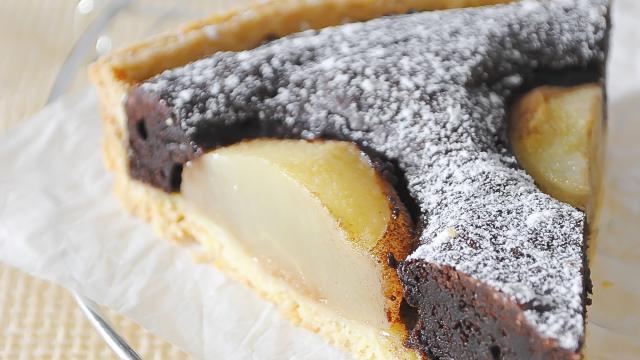 Tarte poires-chocolat