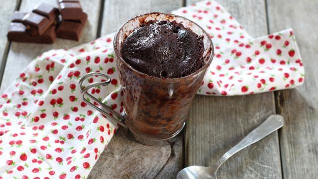 Mug Cake au chocolat, pointe de vanille