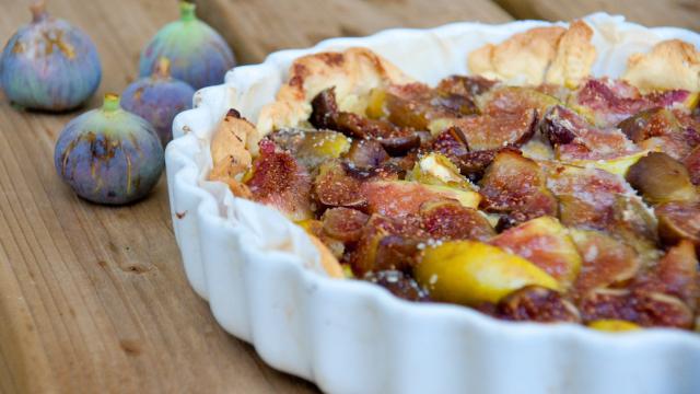 Tarte aux figues et à la poudre d'amandes