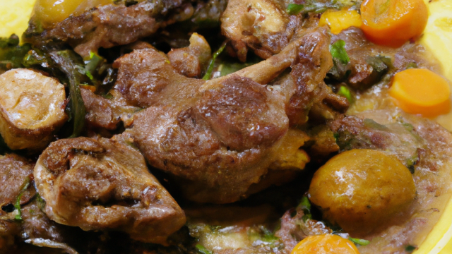 Sauté d'agneau pré-salé aux huitres et légumes oubliés