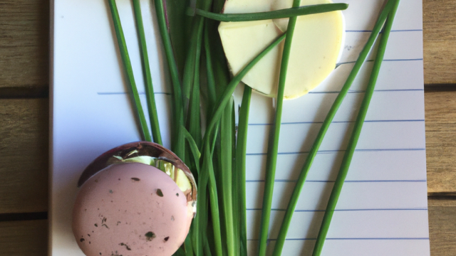 Macarons fromage frais et ciboulette