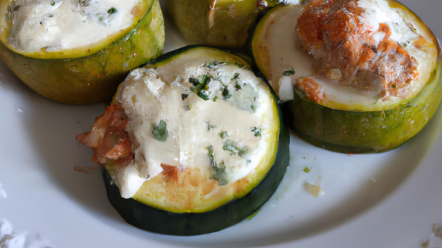 Courgettes farcies au fromage blanc