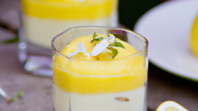 Mousse de citron glacée sans gluten