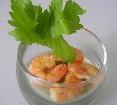 Verrine crevettes-citron