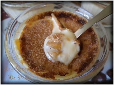 Crème brûlée à la mangue et mascarpone