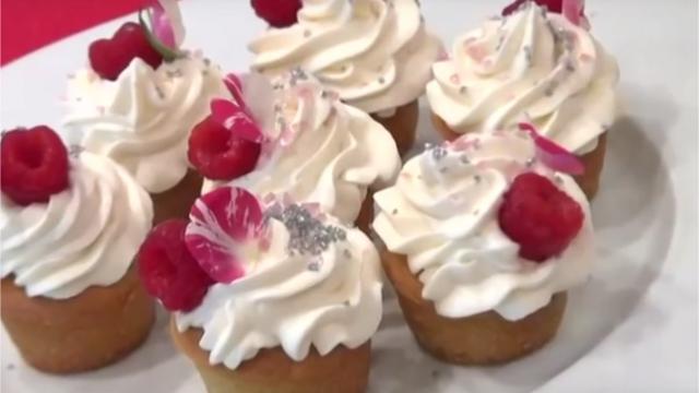 Cupcakes litchis & framboises